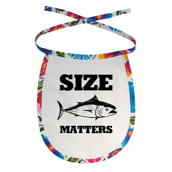 Size matters, Σαλιάρα μωρού αλέκιαστη με κορδόνι Χρωματιστή