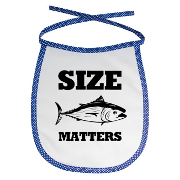 Size matters, Σαλιάρα μωρού αλέκιαστη με κορδόνι Μπλε