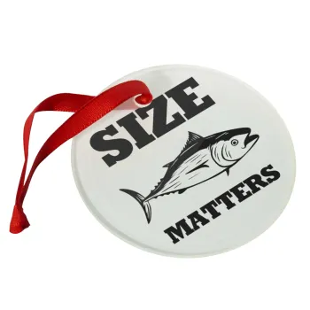 Size matters, Christmas ornament glass 9cm