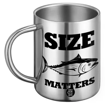 Size matters, Ανοξείδωτη Μεταλλική Κούπα 450ml - Διπλού Τοιχώματος