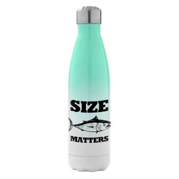 Size matters, Metal mug thermos Green/White (Stainless steel), double wall, 500ml