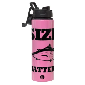 Size matters, Μεταλλικό παγούρι νερού με καπάκι ασφαλείας, αλουμινίου 850ml