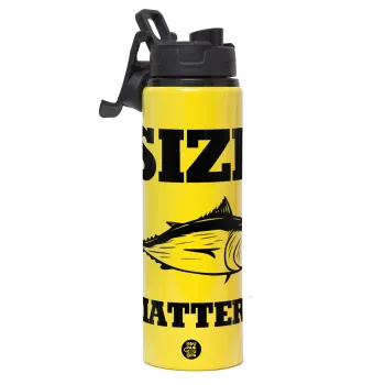 Size matters, Μεταλλικό παγούρι νερού με καπάκι ασφαλείας, αλουμινίου 850ml