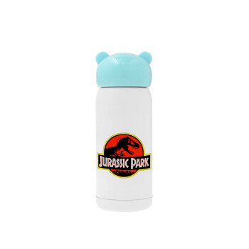 Jurassic park, Γαλάζιο ανοξείδωτο παγούρι θερμό (Stainless steel), 320ml
