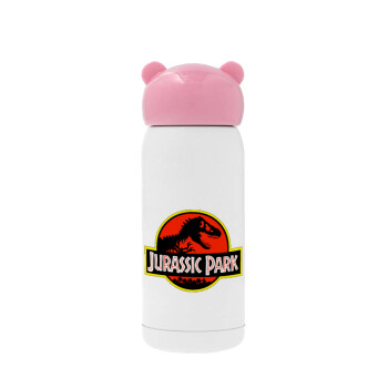 Jurassic park, Ροζ ανοξείδωτο παγούρι θερμό (Stainless steel), 320ml