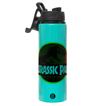 Jurassic park, Μεταλλικό παγούρι νερού με καπάκι ασφαλείας, αλουμινίου 850ml