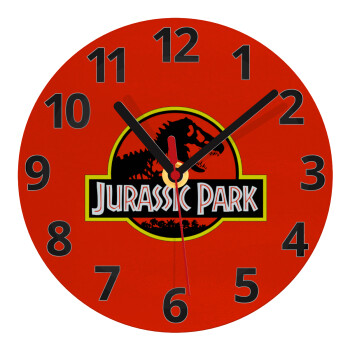 Jurassic park, Ρολόι τοίχου γυάλινο (20cm)