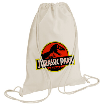 Jurassic park, Τσάντα πλάτης πουγκί GYMBAG natural (28x40cm)