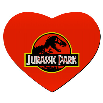 Jurassic park, Mousepad heart 23x20cm