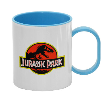 Jurassic park, Κούπα (πλαστική) (BPA-FREE) Polymer Μπλε για παιδιά, 330ml