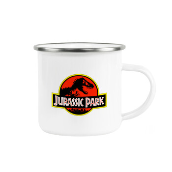 Jurassic park, Metallic enamel cup white 360ml