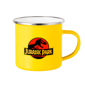 Jurassic park, Yellow Enamel Metallic Cup 360ml