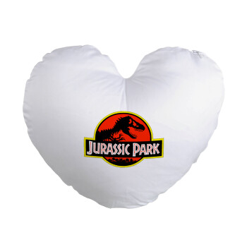 Jurassic park, Μαξιλάρι καναπέ καρδιά 40x40cm περιέχεται το  γέμισμα