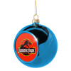 Blue Christmas tree ball ornament 8cm