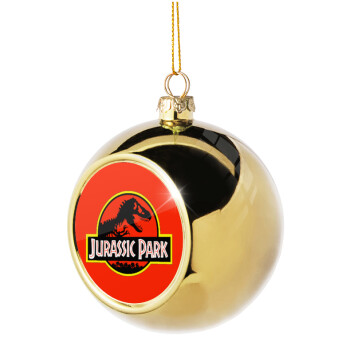 Jurassic park, Χριστουγεννιάτικη μπάλα δένδρου Χρυσή 8cm