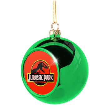 Jurassic park, Χριστουγεννιάτικη μπάλα δένδρου Πράσινη 8cm
