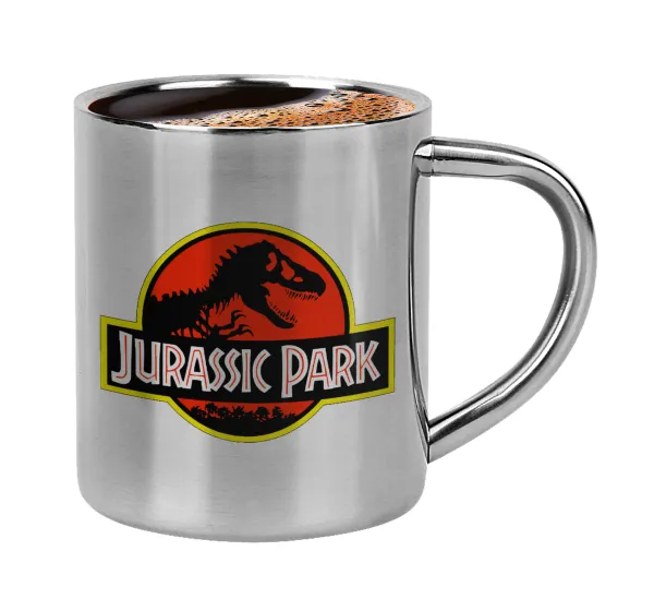 Jurassic park — Double-wall metal cup for espresso (220ml)