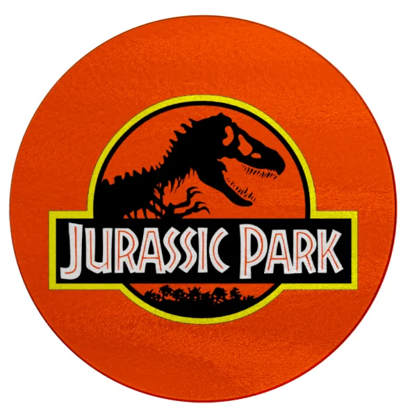 Jurassic park — Επιφάνεια κοπής γυάλινη στρογγυλή (30cm)