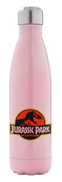 Jurassic park — Μεταλλικό παγούρι θερμός Ροζ Ιριδίζον (Stainless steel), διπλού τοιχώματος, 500ml