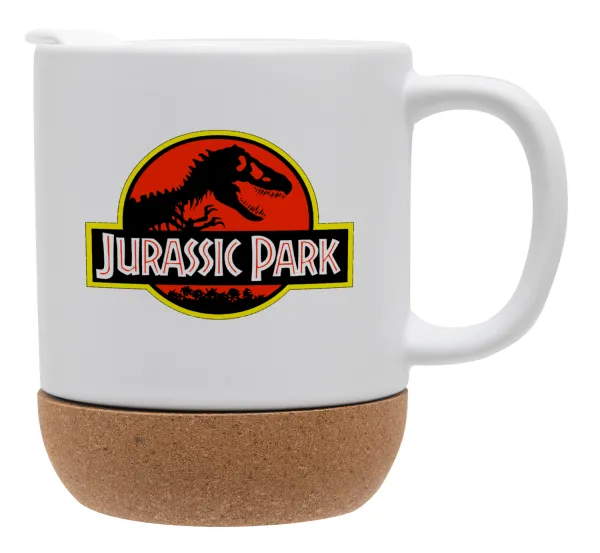 Jurassic park — Κούπα, κεραμική με βάση φελού και καπάκι (ΜΑΤ), 330ml