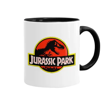 Jurassic park, Mug colored black, ceramic, 330ml