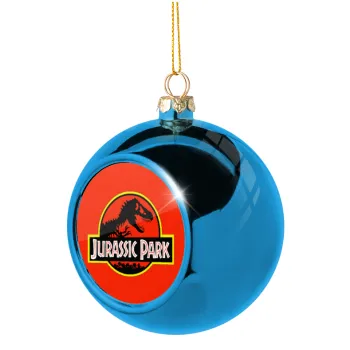 Jurassic park, Blue Christmas tree ball ornament 8cm