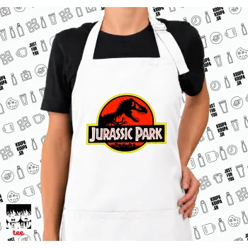 Jurassic park, Ποδιά μακριά Σεφ ολόσωμη με τσέπες white (ΕΝΗΛΙΚΩΝ)