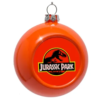 Jurassic park, Στολίδι Χριστουγεννιάτικη μπάλα δένδρου Πορτοκαλί 8cm