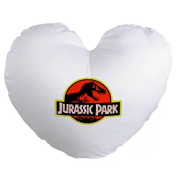 Jurassic park, Μαξιλάρι καναπέ καρδιά 40x40cm περιέχεται το  γέμισμα