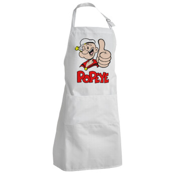 Popeye the sailor man, Adult Chef Apron (with sliders and 2 pockets)
