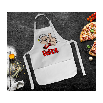 Popeye the sailor man, Ποδιά Σεφ Ολόσωμη Παιδική (με ρυθμιστικά και 2 τσέπες)