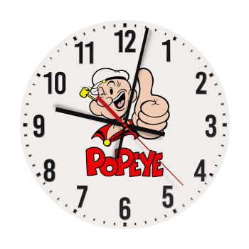 Popeye the sailor man, Ρολόι τοίχου ξύλινο (30cm)