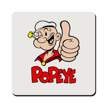 Popeye the sailor man, Τετράγωνο μαγνητάκι ξύλινο 9x9cm