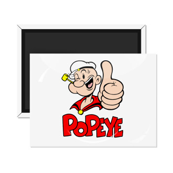 Popeye the sailor man, Ορθογώνιο μαγνητάκι ψυγείου διάστασης 9x6cm