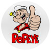 Popeye the sailor man, Mousepad Στρογγυλό 20cm