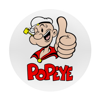 Popeye the sailor man, Mousepad Στρογγυλό 20cm