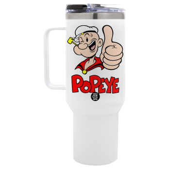 Popeye the sailor man, Mega Stainless steel Tumbler with lid, double wall 1,2L