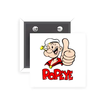 Popeye the sailor man, Κονκάρδα παραμάνα τετράγωνη 5x5cm