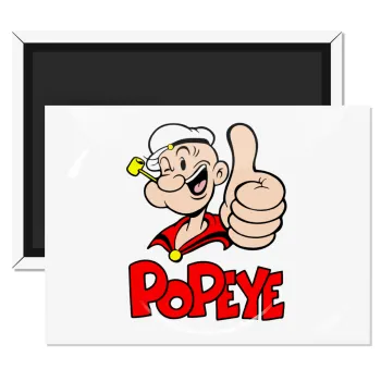 Popeye the sailor man, Ορθογώνιο μαγνητάκι ψυγείου διάστασης 9x6cm