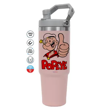 Popeye the sailor man, ΡΟΖ χρώματος Θερμός Ανοξείδωτο 890ml (30oz) με χερούλι