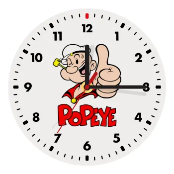 Popeye the sailor man, Wooden wall clock (20cm)