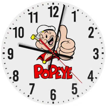 Popeye the sailor man, Ρολόι τοίχου ξύλινο (30cm)
