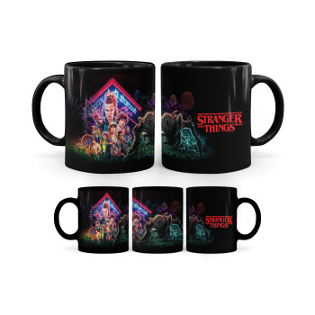 Stranger Things starcourt, Mug black, ceramic, 330ml