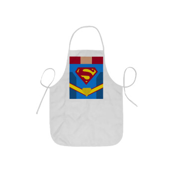 Superman flat, Ποδιά Σεφ ολόσωμη κοντή  Παιδική (44x62cm)