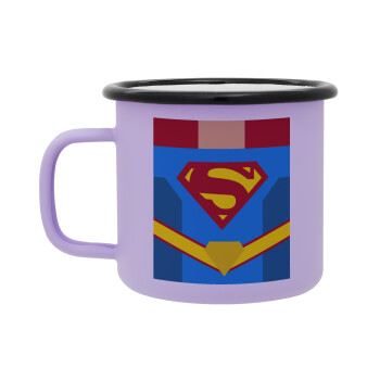 Superman flat, Κούπα Μεταλλική εμαγιέ ΜΑΤ Light Pastel Purple 360ml
