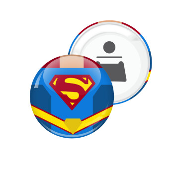 Superman flat, Μαγνητάκι και ανοιχτήρι μπύρας στρογγυλό διάστασης 5,9cm