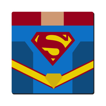 Superman flat, Τετράγωνο μαγνητάκι ξύλινο 6x6cm