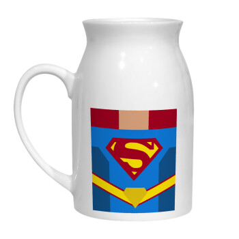 Superman flat, Milk Jug (450ml) (1pcs)