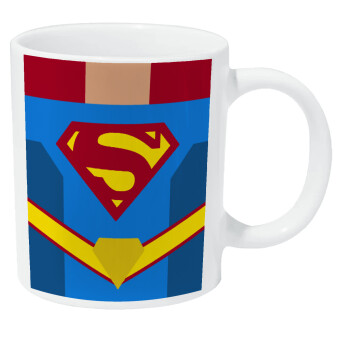 Superman flat, Κούπα Giga, κεραμική, 590ml
