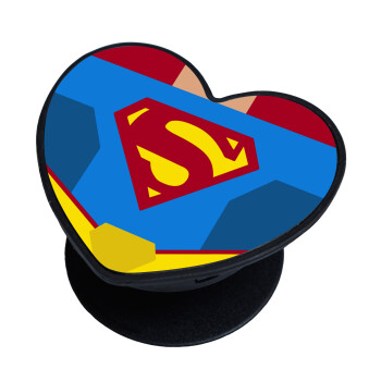 Superman flat, Phone Holders Stand  καρδιά Μαύρο Βάση Στήριξης Κινητού στο Χέρι